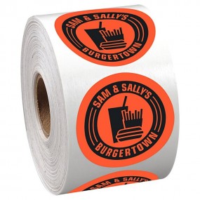 Selbstklebende Etiketten Sticker Aufkleber auf Rolle in...
