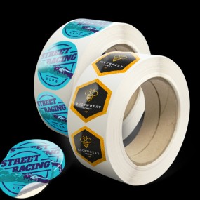 Selbstklebende Etiketten Sticker Aufkleber auf Rolle in...