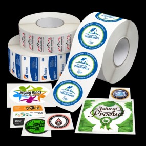 Selbstklebende Etiketten Sticker Aufkleber auf Rolle in...