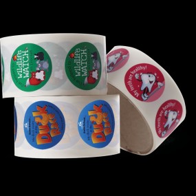 Selbstklebende Etiketten Sticker Aufkleber auf Rolle in...