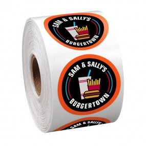Selbstklebende Etiketten Sticker Aufkleber auf Rolle in...